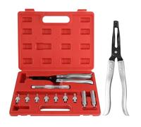 ATPEAM Kit Joint Tige Soupape Montage Démontage Outil 8 Pièces Adaptateurs | 8 pièces, adaptateurs 5-5,5-6-6,5-7 mm, tige montage 150 mm, joint spi soupape
