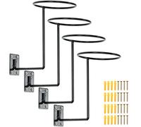 ATPEAM Lot de 4 supports muraux en métal pour casque de moto