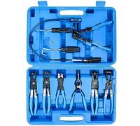 ATPEAM Lot de 9 Pinces à Collier Durite, Coffret de Pinces pour Colliers de Serrage avec Étui de Rangement, Outils de Réparation pour Tuyaux de Carburant, Huile et Eau