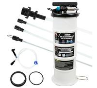 ATPEAM Pompe à Vidange Huile Moteur 6.5L Manuelle et Pneumatique, Extracteur de Fluide pour Voitures et Motos avec Tuyau d'Aspiration