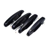 ATPONCX Ensemble de 4 poignées de porte extérieures noires avant arrière gauche droite pour Chevrolet GMC Cadillac 2007-2013 25890216 25890220 15915619 15915620 (ensemble de 4 pièces, gauche et droite