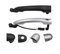 ATPONCX Ensemble de poignée de porte extérieure 1 pièce de voiture pour Renault Fluence OEM 806715396R 806713870R avant arrière gauche droite 4 portes (type D, arrière gauche)