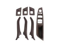 ATPONCX Ensemble de poignée de porte intérieure de voiture droite gauche et droite en cuir pour BMW Série 5 F10 F11 520 523 525 528 530i Accessoires d'intérieur (RHD Moka)