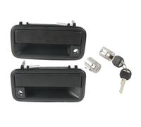 ATPONCX Ensemble de poignées de porte extérieures entièrement en métal avec cylindres de serrure et clés/convient pour Chevy Tahoe Suburban C/K1500 C GMC Yukon Remplace 15742229 15742230