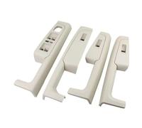 ATPONCX Lot de 4 poignées de porte intérieure de voiture beige gris noir avant arrière intérieur cadre interrupteur panneau de commande 3TD867157 / convient pour Skoda Superb 2008-2013 (ensemble beige