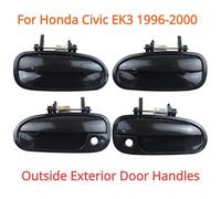 ATPONCX Poignée de Porte Extérieure de Voiture 4 pièces/lot poignées de porte extérieures de voiture avant arrière/adaptées for Honda Civic EK3 1996 1997 1998 1999 2000