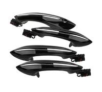 ATPONCX Poignée de Porte Extérieure de Voiture Ensemble de poignées de porte extérieures de voiture 4 pièces avec lumière/adapté for BMW série 5 6 7 530 640 740 F07 F10 F11 F06 F12 F13 F01 F02