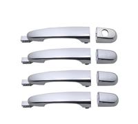 ATPONCX Poignée de Porte Extérieure de Voiture POIGNÉE DE PORTE EXTÉRIEURE CHROMÉE/Ajustement for KIA Sportage EX 2005 2006 2007 2008 2009-2010 OEM: FR: 82661-1F00000 FL: 82651-1F00000 R(FRONT PAIRS)