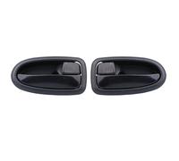 ATPONCX Poignée De Porte Intérieure 2 pièces poignée de porte intérieure chromée noire poignées de porte intérieures/adapté for accessoires de voiture Hyundai Matrix 2001-2010(Black 1 pair)