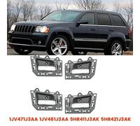 ATPONCX Poignée De Porte Intérieure 4 pièces/ensemble poignée de porte intérieure tirer/adapté for Jeep Grand Cherokee 2005-2011 1JV471J3AA 1JV461J3AA 5HR411J3AK 5HR421J3A LHD
