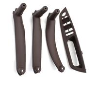ATPONCX Poignée de porte intérieure 4PCS LHD RHD Kit Intérieur Pilote Porte Fenêtre Interrupteur Accoudoir Couvercle Pull Poignée De Remplacement/Convient pour BMW X5 X6 E70 E71 E72 2007-2013(Moka RHD