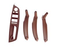 ATPONCX Poignée De Porte Intérieure Garniture de traction de panneau intérieur de poignée de porte intérieure avant et arrière de voiture/adapté for BMW E70 E71 X5 X6 2007-2014 LHD(Brown 4PCS)