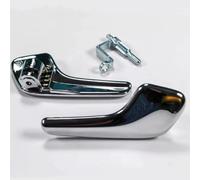 ATPONCX Poignée De Porte Intérieure Poignée de porte côté conducteur gauche droite chromée/adapté for Vauxhall Opel Corsa D 2006-2014 Mk3/hayon(1 pair)