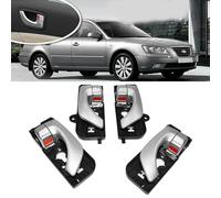 ATPONCX Poignée De Porte Intérieure Poignée de porte intérieure avant arrière gauche droite ensemble/adapté for Hyundai Sonata 2005 2006 2007 2008 826103K020 826203K020 style de voiture