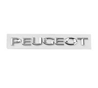 ATPOTP Auto Emblème pour Peugeot 5008 2013-2017, ABS Emblème 3D Logo Autocollant Badge Stickers Capot Rabat Frontal D'EmblèMe Voiture Étiquette Avant Auto Accessoires,Silver-19 * 2CM