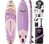 ATPROSS Planche de pagaie Gonflable 350 x 89 x 15 cm, 200 kg, Extra Large, pour Adultes, avec kit d'accessoires de Sup de qualité supérieure et Sac à Dos, Planche de Kayak antidérapante, pour Yoga,