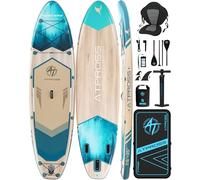 ATPROSS Planche de pagaie Gonflable 350 x 89 x 15 cm, 200 kg, Extra Large, pour Adultes, avec kit d'accessoires de Sup de qualité supérieure et Sac à Dos, Planche de Kayak antidérapante, pour Yoga,