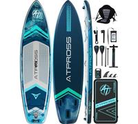 ATPROSS Planche de pagaie Gonflable 350 x 89 x 15 cm, 200 kg, Extra Large, pour Adultes, avec kit d'accessoires de Sup de qualité supérieure et Sac à Dos, Planche de Kayak antidérapante, pour Yoga,