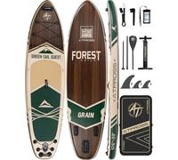 ATPROSS Stand Up Paddle Gonflable 2 Personnes, Kit Complet avec Accessoires | 320x84cm Planche SUP Extra Large, Charge 200kg, Stable et Antidérapante pour Surf