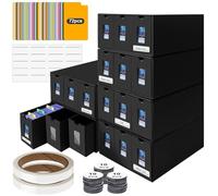 ATPWONZ Boite Rangement Carte pour Plus de 10800 Cartes MTG, Deck Box Yugioh avec 72 Séparateurs et Étiquettes, Boite de Rangement Carte Assemblage Libre, Card Deck Box pour Magic TCG Sportive Cartes