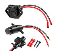 ATQYZLM Prise de moteur à la traîne professionnelle étanche 12 V-24 V, calibre 8, prise et prise pour moteur à la traîne Minn Kota, connexion rapide facile à utiliser