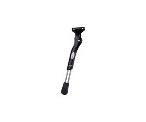 ATRAN vELO cS1 «béquille», réglable de 20 '-28' aluminium, plastique-pied avec plaque prévue pour une béquille, avec vis m8 x 60 mm, poids: 195 g noir