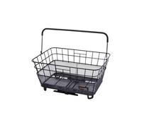 Atranvelo AtranVelo Panier de vélo Unisexe pour Adulte Noir 32 x 43,5 x 22 cm