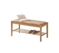 ATREDESES Banc À Chaussures Étagère À Chaussures en Bois Massif, Porte-Chaussures, Tabouret À Langer Simple, Peut S'asseoir sur Un Tabouret en Chêne Souple Banc D'entrée