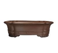 ATREDESES Pots De Fleurs Pot de bonsaï rectangulaire Antique Fait Main en Sable Violet de 51 cm, for Plantes Vertes Pots D'intérieur pour Plantes(L)