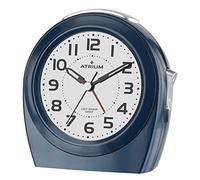 Atrium A451-5 Réveil analogique à Quartz sans tic-tac Bleu foncé