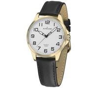 Atrium A48-20 Montre analogique à quartz pour homme avec aiguilles lumineuses et bracelet en cuir noir