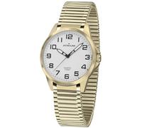 Atrium A48-60 Montre analogique à quartz pour homme avec aiguilles lumineuses et bracelet en acier doré