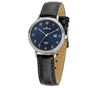 Atrium Montre Femme Analogique Quartz Acier Inoxydable Date Cuir Cadran Bleu 5Bar A29-15, bleu, Sangles