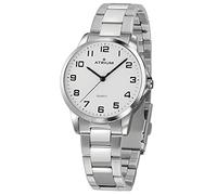 Atrium Montre homme à quartz argenté 3 bars avec bracelet en acier A36-30, Argent (Silver), Bracelet