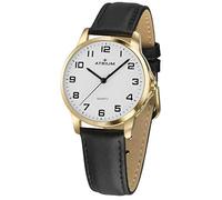 Atrium Montre pour homme - Quartz doré - 3 bars - Bracelet en cuir - A36-20, Goldfarben, sangles