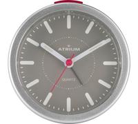 ATRIUM Réveil Analogique Quarz A261-19 Gris Argent Sans Tictac Avec Lumière