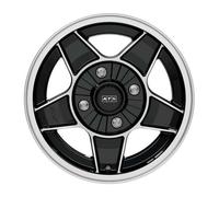 Jante alu ATS CLASSIC 13" 7J 4x100 ET 20 57.1 DIAMANT SCHWARZ FRONTPOLIERT