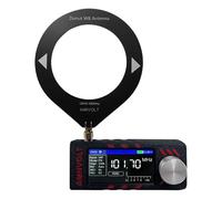 ATS MINI PRO 1.9 pouces SI4732 Mini Radio de poche 0.5-108mhz LSB USB AM FM Radios HF SW MW VHF récepteur Radio toutes bandes avec antenne Black Ring Antenna