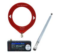 ATS MINI PRO 1.9 pouces SI4732 Mini Radio de poche 0.5-108mhz LSB USB AM FM Radios HF SW MW VHF récepteur Radio toutes bandes avec antenne R Ring Whip Antenna