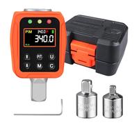 ATsafepro Adaptateur Dynamométrique Numérique 1/2'' 17-340 Nm, Clé Dynamométrique Numérique, Précision ±1% avec Écran LCD Couleur et Buzzer, Adaptateurs 1/4'', 3/8'' pour Voiture, Moto, Vélo