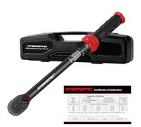 ATsafepro Clé dynamométrique 1/2 pouce 20-230 Nm, clé dynamométrique de roue ajustable à double direction, précision ± 3% Clé dynamométrique à cliquet 72 dents pour l'entretien automobile