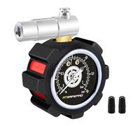 ATsafepro Presta Valve Manomètre de pneu de VTT 30 psi /2 bar double échelle, soulagement de la pression d'air, parfait pour les accessoires de VTT