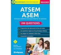 ATSEM/ASEM - 200 questions (Catégorie C - Concours 2024-2025) Concours externe - Concours interne - 3e concours - Lisa Thouzeau - Studyrama Eds - broché - Scolaire / Universitaire
