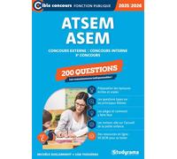 ATSEM/ASEM - 200 questions (Catégorie C -Concours 2025-2026) Concours externe -Concours interne -3e concours - Michèle Guilleminot - Studyrama Eds - broché - Scolaire / Universitaire