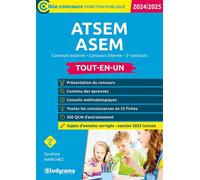 ATSEM/ASEM - Tout-en-un (Catégorie C - Concours 2024-2025) Concours externe - Concours interne - 3e concours - Sandrine Marichez - Studyrama Eds - broché - Scolaire / Universitaire