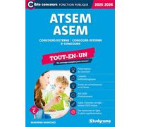ATSEM/ASEM - Tout-en-un (Catégorie C -Concours 2025-2026) Concours externe -Concours interne -3e concours - Sandrine Marichez - Studyrama Eds - broché - Scolaire / Universitaire