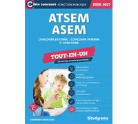 ATSEM/ASEM - Tout-en-un (Catégorie C -?Concours 2026-2027) Concours externe -?Concours interne -?3e concours - Sandrine Marichez - Studyrama Eds - broché - Scolaire / Universitaire