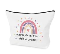 Atsem Cadeau Merci Maitresse d'école Fin d'Année Idée Maîtresse Cadeau Remerciement Nounou Fin de Contrat Noel Noël Merci Mamie Maman Nounou Cadeaux Remerciements Atsem Femme Trousse de Toilette