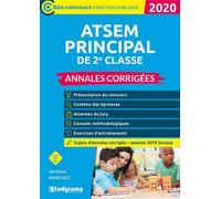ATSEM principal de 2e nnales corrigées 2020 Sujets d'annales corrigés session 2019 incluse - Sandrine Marichez - Studyrama Eds - broché - Scolaire / Universitaire