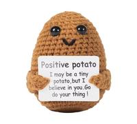 Atsmoce®Funny Positive Patate, 7cmTricotée Créative Mignonne Funny Potato pour Cadeaux d'encouragement, Cadeaux de récupération, Cadeaux d'anniversaire